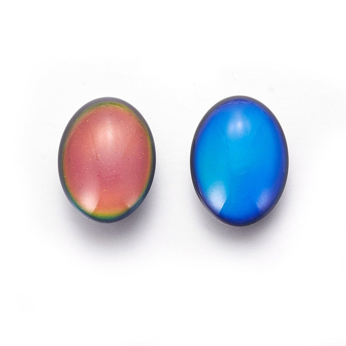 18mm x 13mm Colour Changing Mood Oval Cabochon***