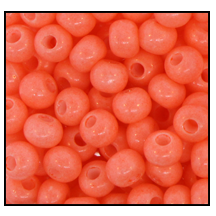 11/0 Preciosa Seed Beads - Opaque Coral***