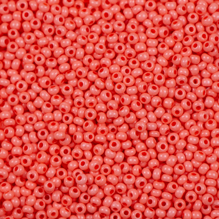 10/0 Preciosa Seed Beads- Opaque Coral