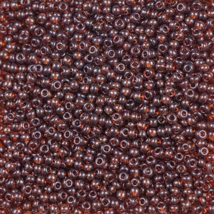 10/0 Preciosa Seed Beads - Transparent Smoke Topaz