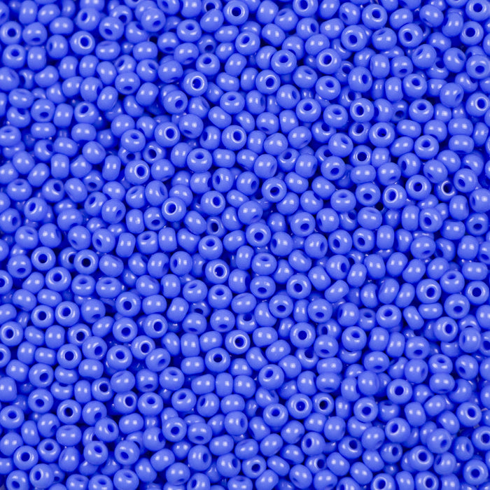 10/0 Preciosa Seed Beads- Opaque Blue