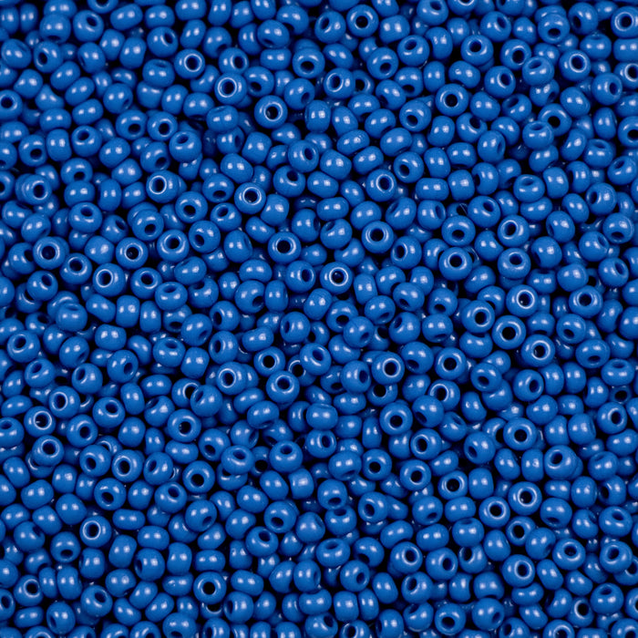 10/0 Preciosa Seed Beads- Opaque Teal Blue