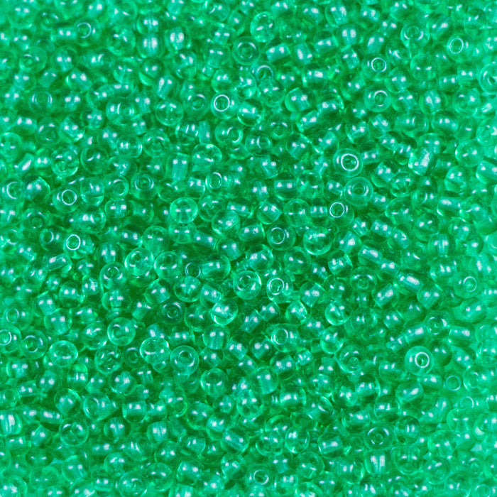 10/0 Preciosa Seed Beads - Transparent Light Green