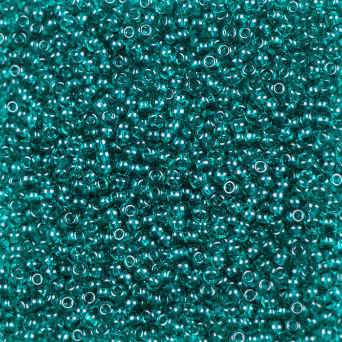 10/0 Preciosa Seed Beads - Transparent Blue Zircon