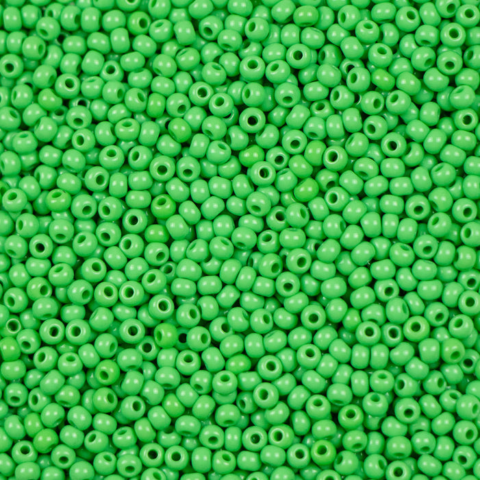 10/0 Preciosa Seed Beads- Opaque Peridot