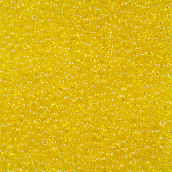10/0 Preciosa Seed Beads - Transparent Yellow