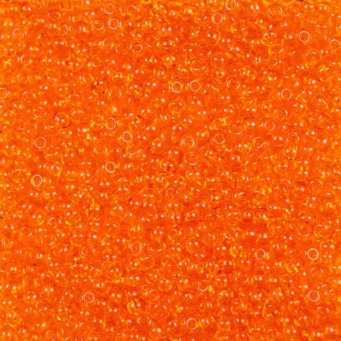 10/0 Preciosa Seed Beads - Transparent Orange