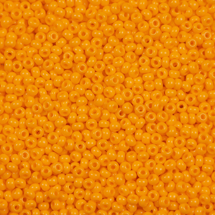 10/0 Preciosa Seed Beads- Opaque Light Orange