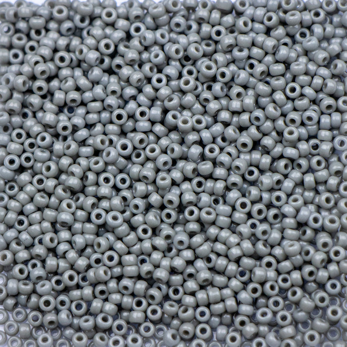 11/0 Miyuki SEED Bead Pack - Opaque Falcon Grey