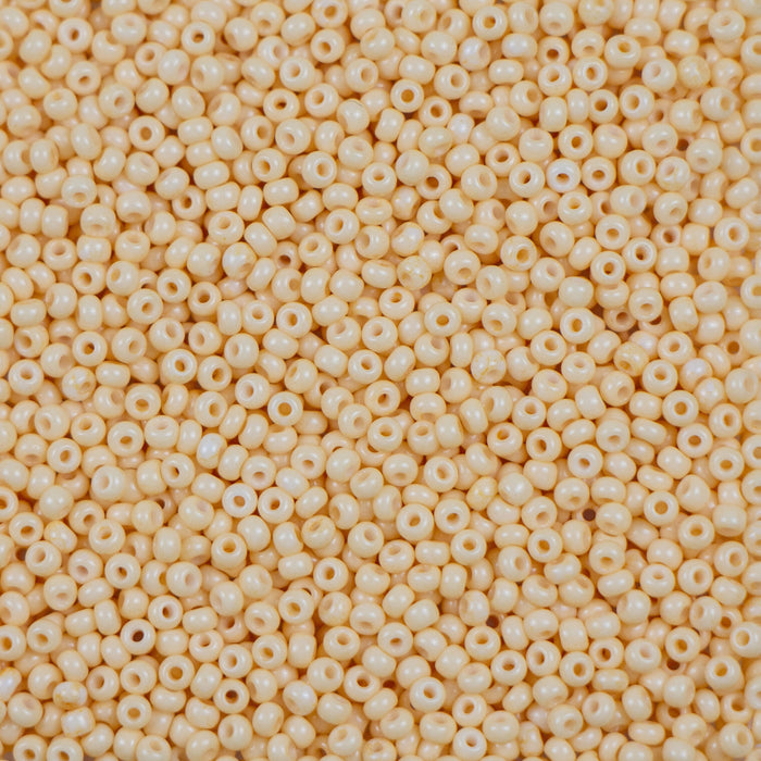11/0 Preciosa Seed Beads - Opaque Natural