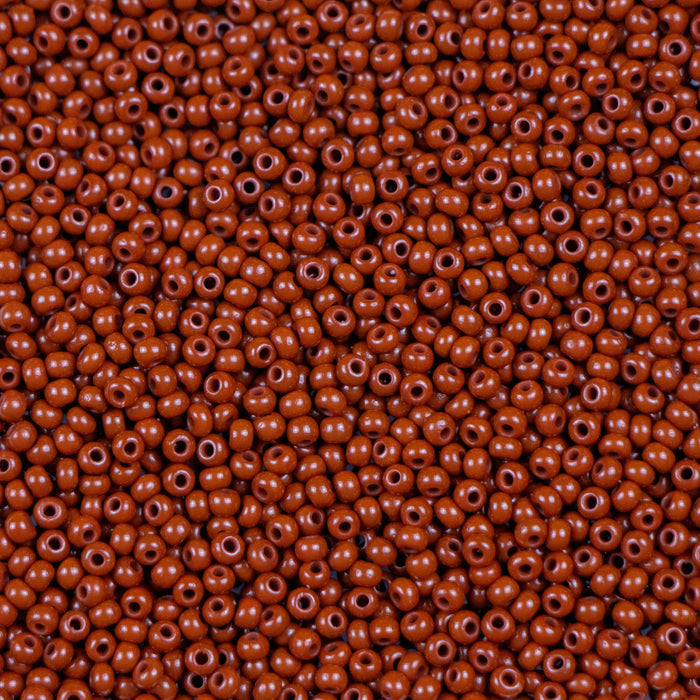 11/0 Preciosa Seed Beads - Opaque Light Brown