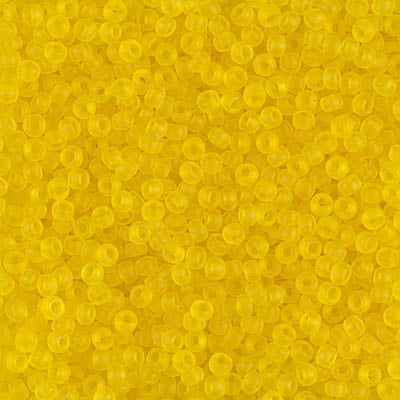 11/0 Miyuki SEED Bead - Matte Transparent Yellow