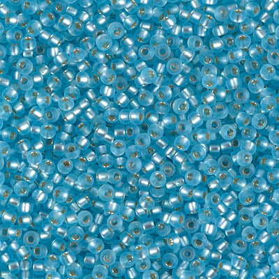 11/0 Miyuki SEED Bead Pack - Matte Silverlined Aqua