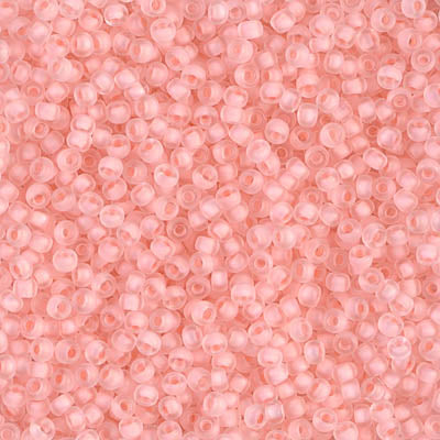 11/0 Miyuki SEED Bead - Semi-Frosted Baby Pink Lined Crystal