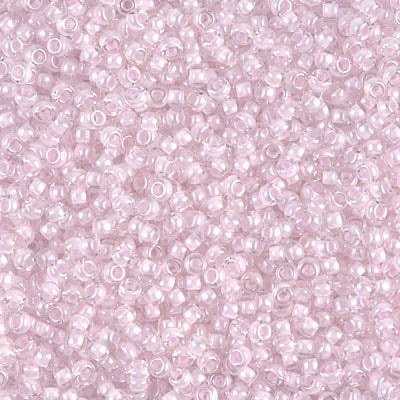 11/0 Miyuki SEED Bead - Pink Lined Crystal