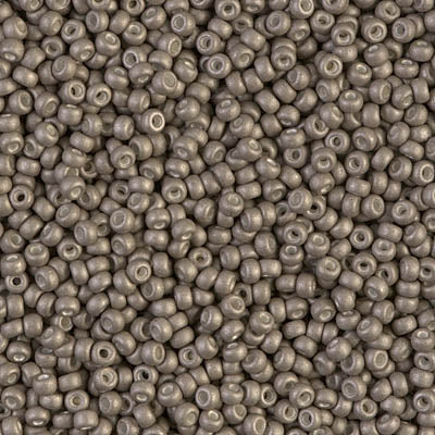 11/0 Miyuki SEED Bead Pack - Matte Metallic Tarnished Silver