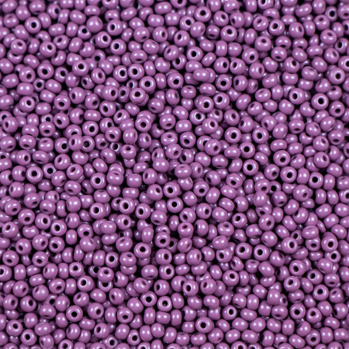 11/0 Preciosa Seed Beads - Opaque Amethyst