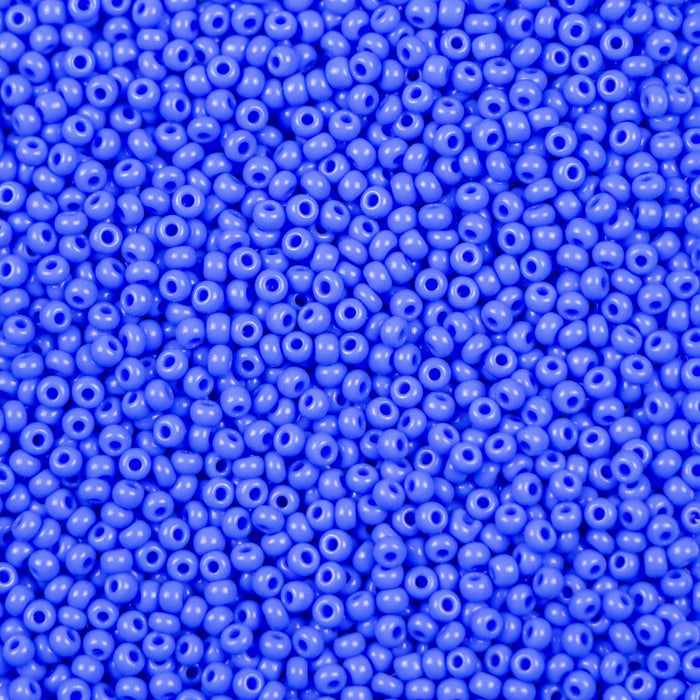 11/0 Preciosa Seed Beads - Opaque Blue