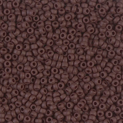 11/0 Miyuki SEED Bead - Matte Opaque Chocolate