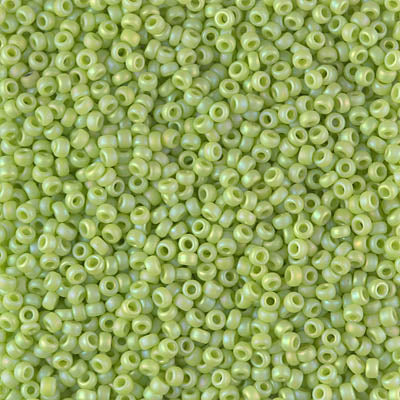 11/0 Miyuki SEED Bead - Matte Opaque Chartreuse AB