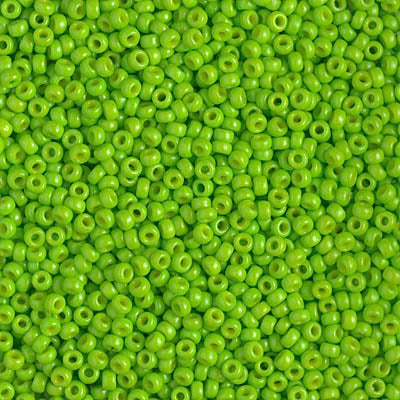 11/0 Miyuki SEED Bead Pack - Duracoat Dyed Opaque Kiwi