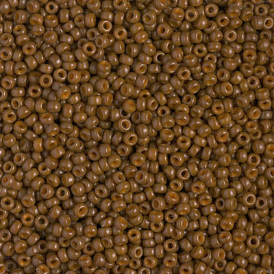 11/0 Miyuki SEED Bead Pack - Duracoat Dyed Opaque Cognac
