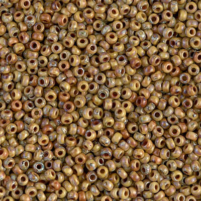 11/0 Miyuki SEED Bead Pack - Opaque Brown Picasso