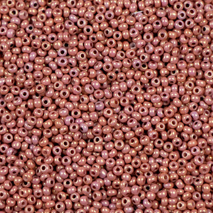11/0 Preciosa Seed Beads - Opaque Rusty Copper (Neodymium)