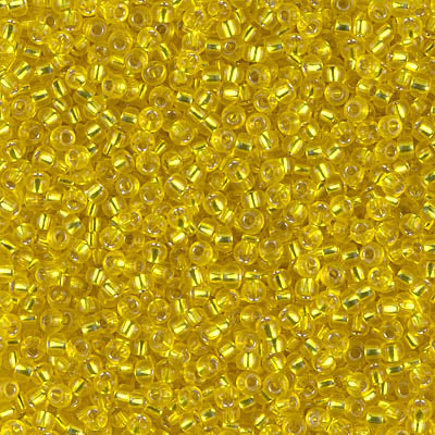 11/0 Miyuki SEED Bead - Silverlined Yellow