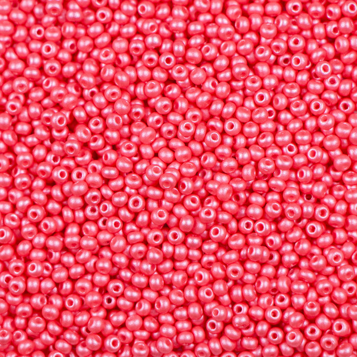 11/0 Preciosa Seed Beads - PermaLux Dyed Chalk Pink
