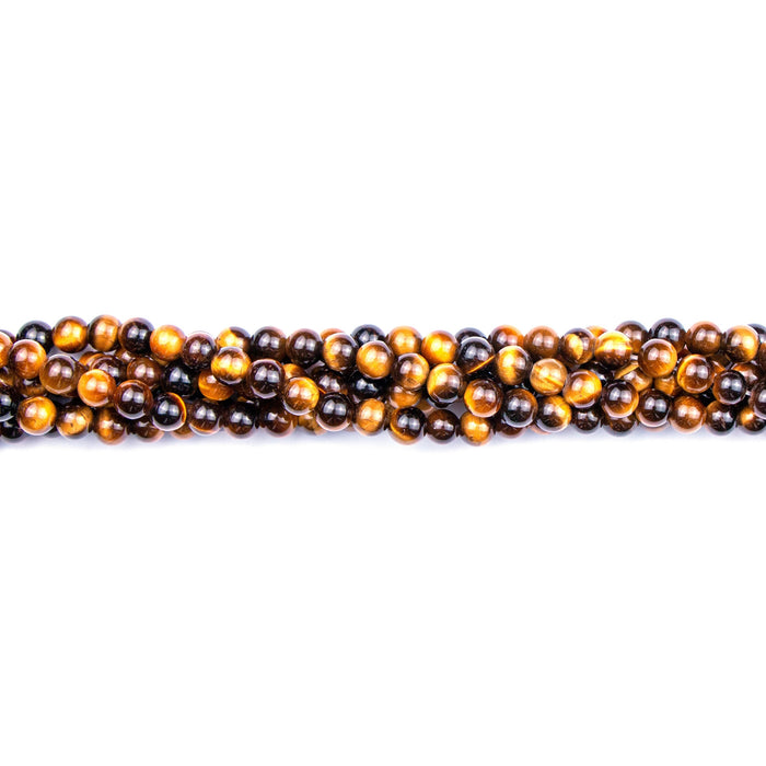 6mm Round Tiger Eye- 16 inch Strand