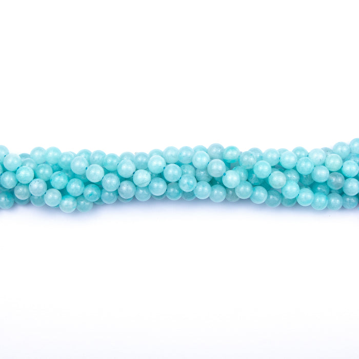 6mm Round Amazonite - 8 inch Strand