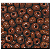 10/0 Preciosa Seed Beads- Opaque Light Brown