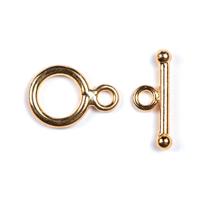 13mm Simple Toggle Clasp Set - Gold Plated***