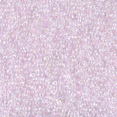 15/0 Miyuki SEED Bead - Transparent  Pink AB