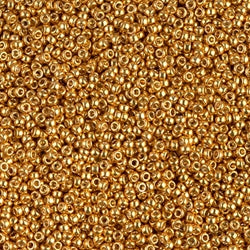 15/0 Miyuki SEED Bead - Duracoat Galvanized Yellow Gold