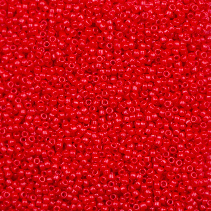 15/0 TOHO Seed Bead - Opaque Cherry