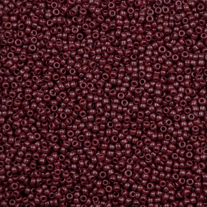 15/0 TOHO Seed Bead - Opaque Oxblood