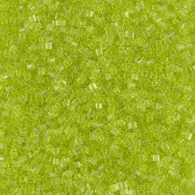 15/0 Cut Miyuki SEED Bead - Transparent Chartreuse