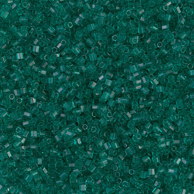 15/0 Cut Miyuki SEED Bead - Transparent Emerald