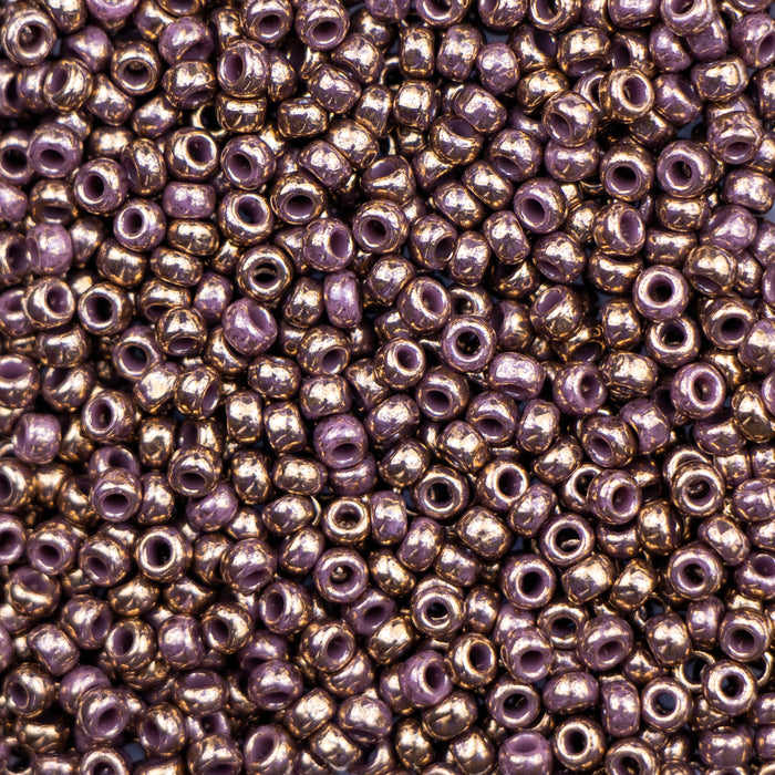 8/0 TOHO Seed Bead - Gilded Marble Lavender