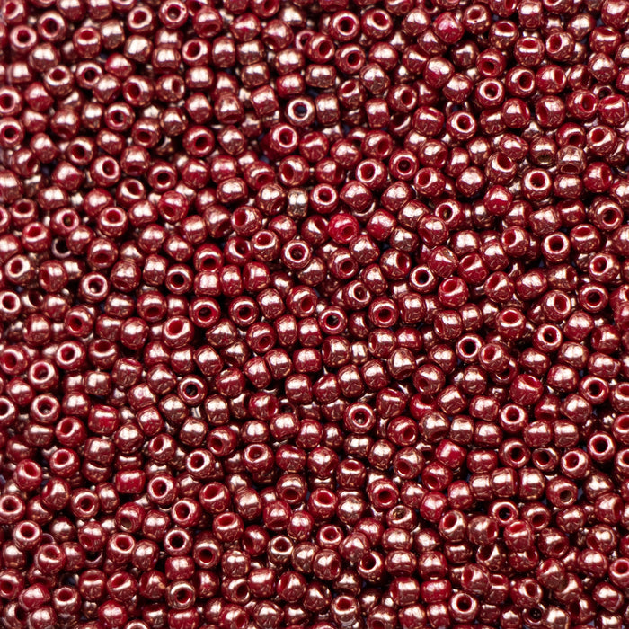 11/0 TOHO Seed Bead - Gilded Marble Red