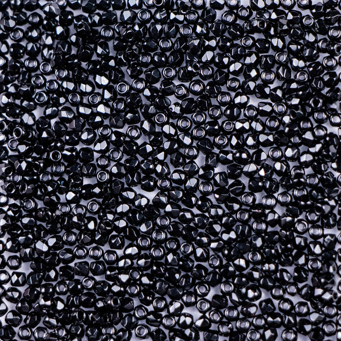 2mm FIRE POLISHED Bead - Jet