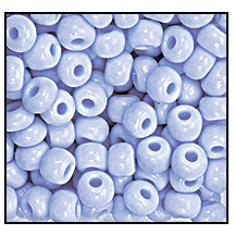 11/0 Preciosa Seed Beads - Opaque Pale Blue