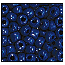 10/0 Preciosa Seed Beads- Opaque Deep Blue