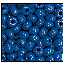11/0 Preciosa Seed Beads - Opaque Teal Blue