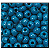 11/0 Preciosa Seed Beads - Opaque Slate Blue