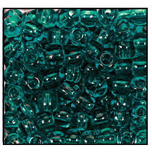 11/0 Preciosa Seed Beads - Transparent Blue Zircon