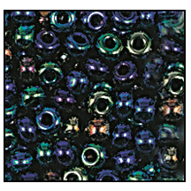 10/0 Preciosa Seed Beads- Metallic Blue Iris