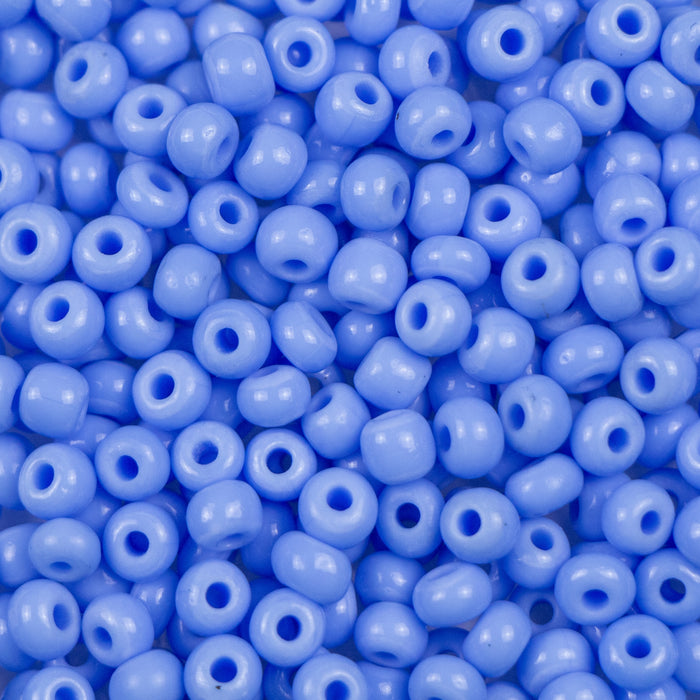 6/0 Preciosa Seed Beads - Opaque Light Blue